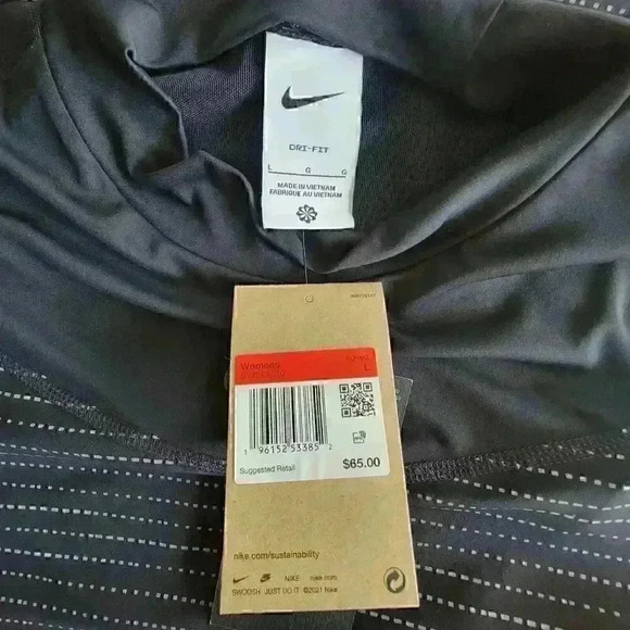 Nike Dri-FIT Running Top Women's Size Large Run Division Black Long-Sleeve - Picture 8 of 12